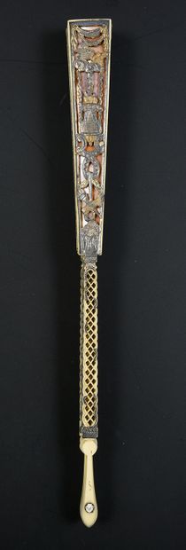 Les amours enfantines, vers 1770-1780
Éventail...