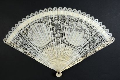 Les amours de Mars et Vénus, vers 1790
Éventail...