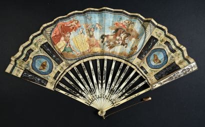 Le triomphe de l'Aurore, vers 1780
Éventail...