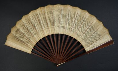 L'assemblée des notables, vers 1787
Éventail...