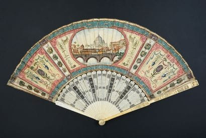 Le dôme de la basilique, vers 1770-1780
Éventail...