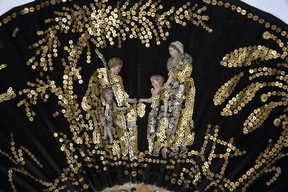 Exotisme, vers 1820
Éventail en gaze de soie...