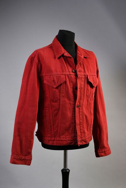 JOHNNY HALLYDAY : 1 blouson LEVIS, en jean...