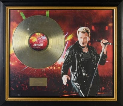 JOHNNY HALLYDAY : 1 disque d'or “Johnny allume...