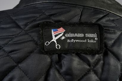 JOHNNY HALLYDAY : 1 blouson de cuir noir...