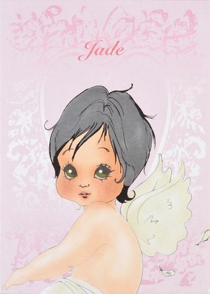 JOHNNY HALLYDAY : 1 faire-part « Jade est...