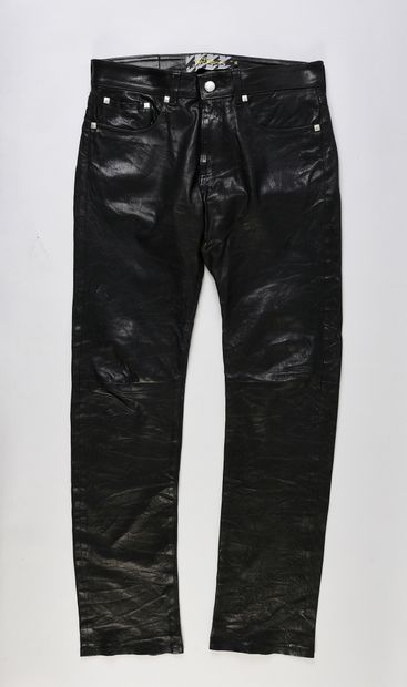 JOHNNY HALLYDAY : 1 jean en cuir « Lord Baltimore...