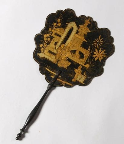 Ecran à main, Japon, époque Second-Empire,...