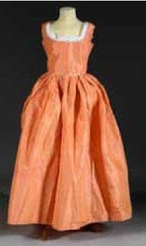 Robe à la française à deux corsages, vers...