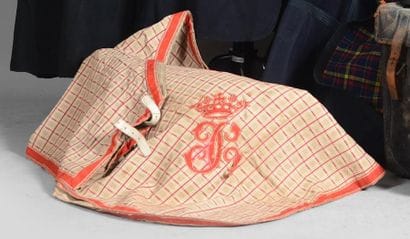 Couverture de cheval, vers 1900, en drap...