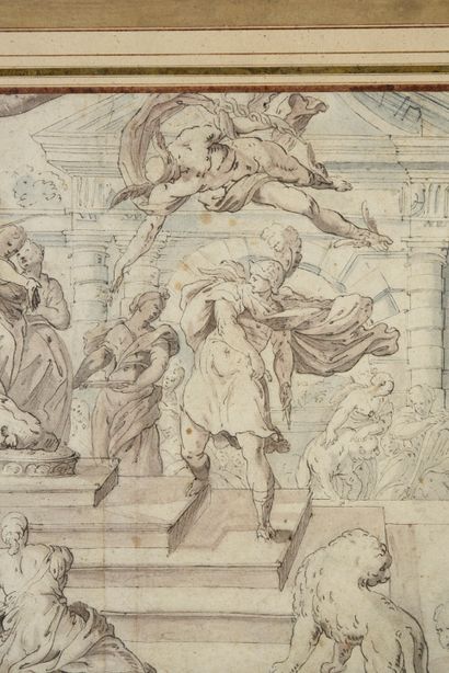 Ecole italienne du XVIIe siècle
Hercule présenté...