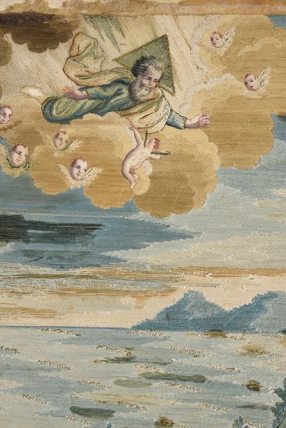 La Vierge au diadème, tableau à fils collés,...