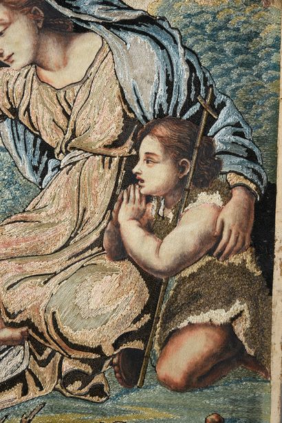 La fin du déluge, tableau à fils collés,...