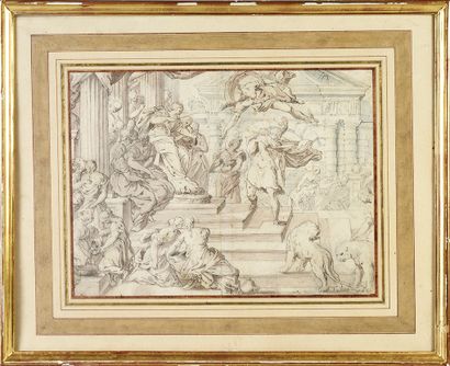 Ecole italienne du XVIIe siècle
Hercule présenté...