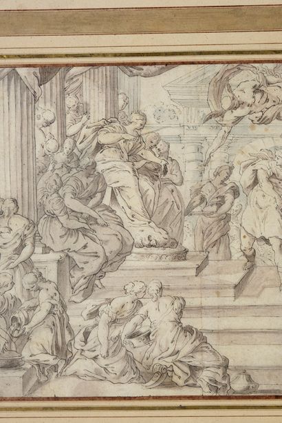 Ecole italienne du XVIIe siècle
Hercule présenté...