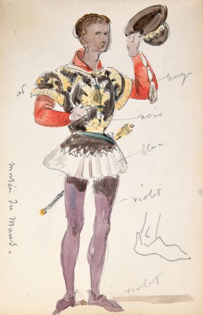 CARNET À DESSINS D'UN ARTISTE DE LA COUR...