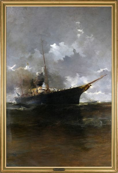 ARVID Johansson (1862-1923)
Arrivée du Standart,...