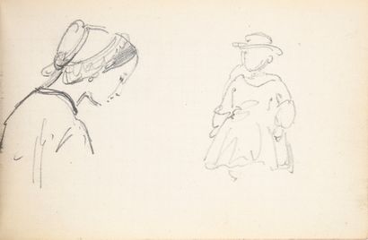 CARNET À DESSINS D'UN ARTISTE DE LA COUR...
