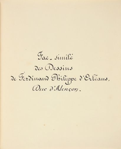 BIBLIOTHÈQUE DU DUC D'ALENÇON Fac-similé...