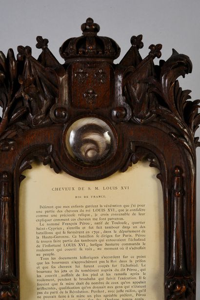 PRÉCIEUSE RELIQUE DU ROI LOUIS XVI
Conservée...