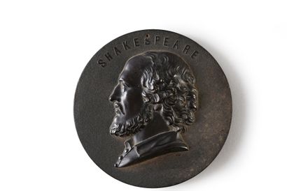 SHAKESPEARE William (1564-1616).
Médaillon...