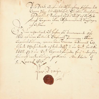 [GUERRE DE TRENTE ANS (1618-1648)].
Belle...