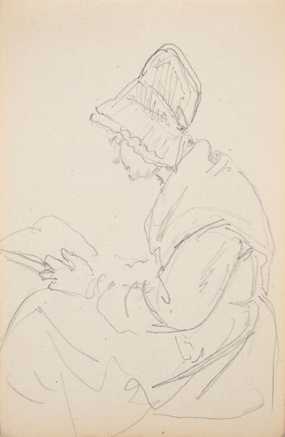 CARNET À DESSINS D'UN ARTISTE DE LA COUR...