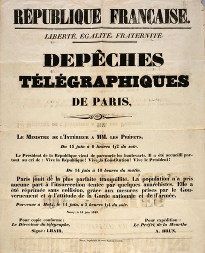 LOUIS-NAPOLÉON BONAPARTE
PRINCE-PRÉSIDENT.
Affiche...