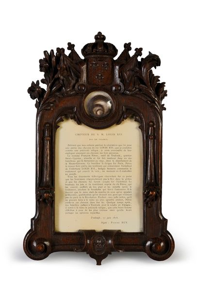 PRÉCIEUSE RELIQUE DU ROI LOUIS XVI
Conservée...
