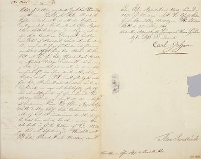 CHARLES XIV JEAN, roi de Suède (1763-1844)
Lettre...
