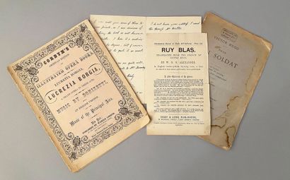 HUGO Victor (1802-1885)
Livret de l'opéra...