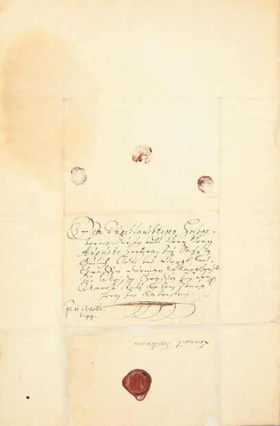 [GUERRE DE TRENTE ANS (1618-1648)].
Belle...