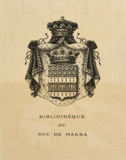 [BIBLIOTHÈQUE DU DUC DE MASSA] FRANCE Anatole....