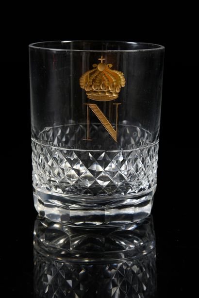 GOBELET DROIT.
En cristal taillé à pointes...