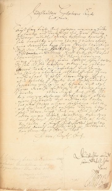 [GUERRE DE TRENTE ANS (1618-1648)].
Belle...