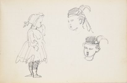 CARNET À DESSINS D'UN ARTISTE DE LA COUR...