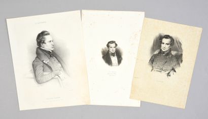 HUGO Victor (1802-1885).
Ensemble de portraits...