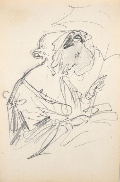 CARNET À DESSINS D'UN ARTISTE DE LA COUR...