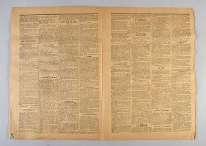 MORT DE VICTOR HUGO - 1885.
Journal Le Mot...