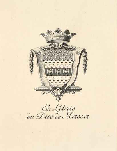 [BIBLIOTHÈQUE DU DUC DE MASSA] FRANCE Anatole....