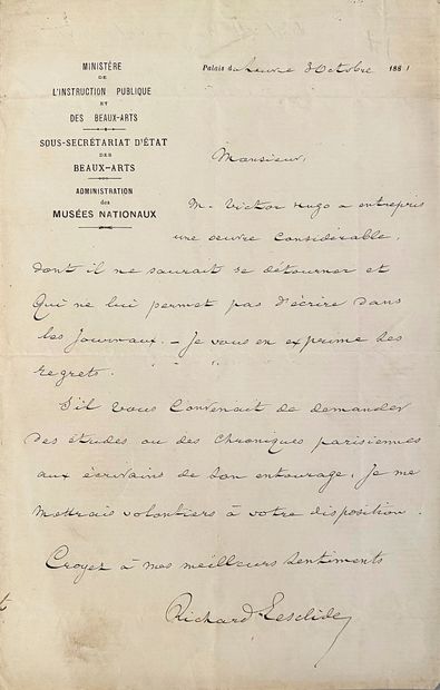 LESCLIDE Richard (1825-1892)
Écrivain et...