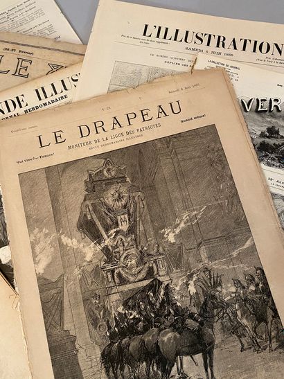 MORT ET FUNÉRAILLES DE VICTOR HUGO - 1885.
Ensemble...