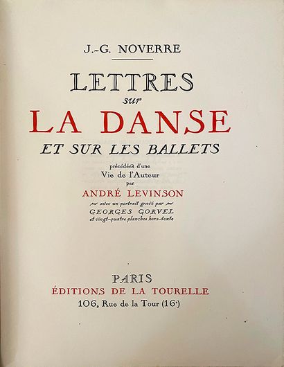 NOVERRE Jean Georges (1727-1810)
Lettres...