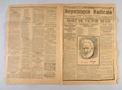 MORT DE VICTOR HUGO - 1885.
Journal Le Mot...