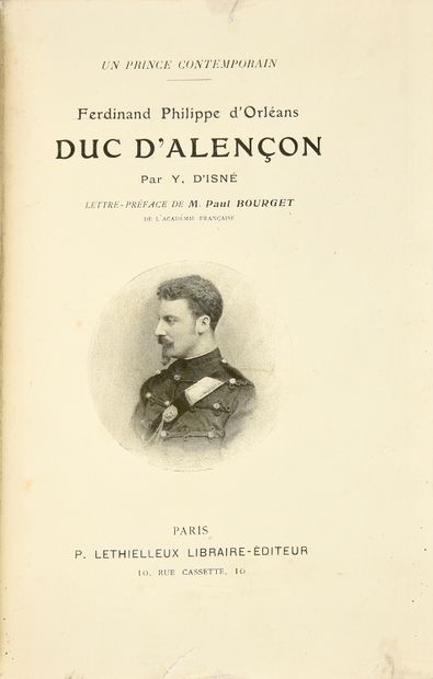 BIBLIOTHÈQUE DU DUC D'ALENÇON D'ISNÉ Y. Un...