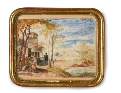 Ecole Italienne du XVIIIe siècle
Maison au...