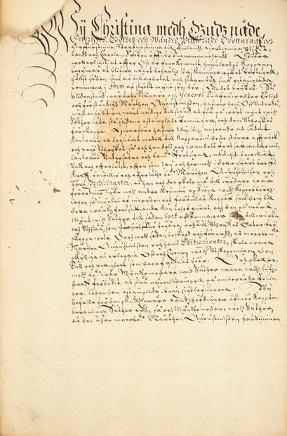 [GUERRE DE TRENTE ANS (1618-1648)].
Belle...