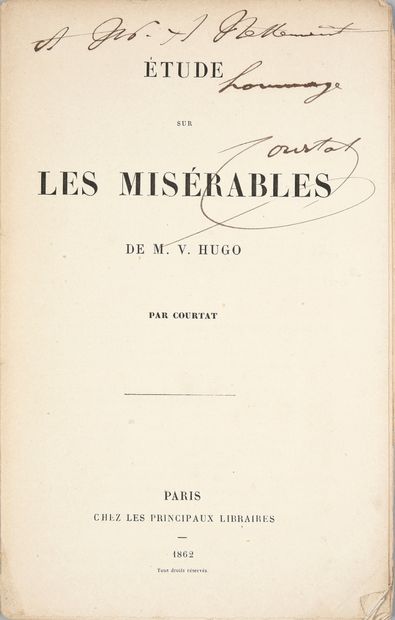 COURTAT Félix-Titus
Étude sur les Misérables...