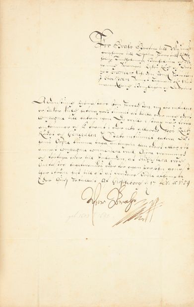 [GUERRE DE TRENTE ANS (1618-1648)].
Belle...