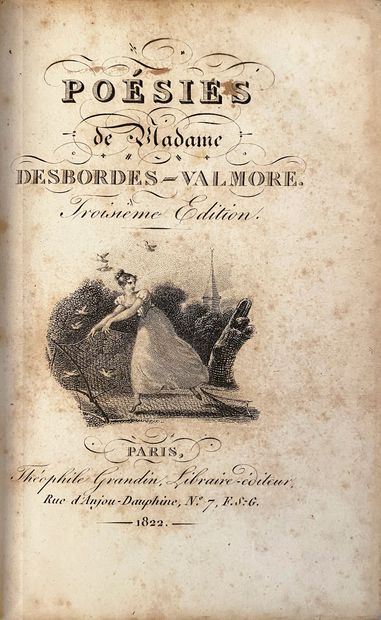 DESBORDES-VALMORE Marceline (1786-1859)
Poésies,...